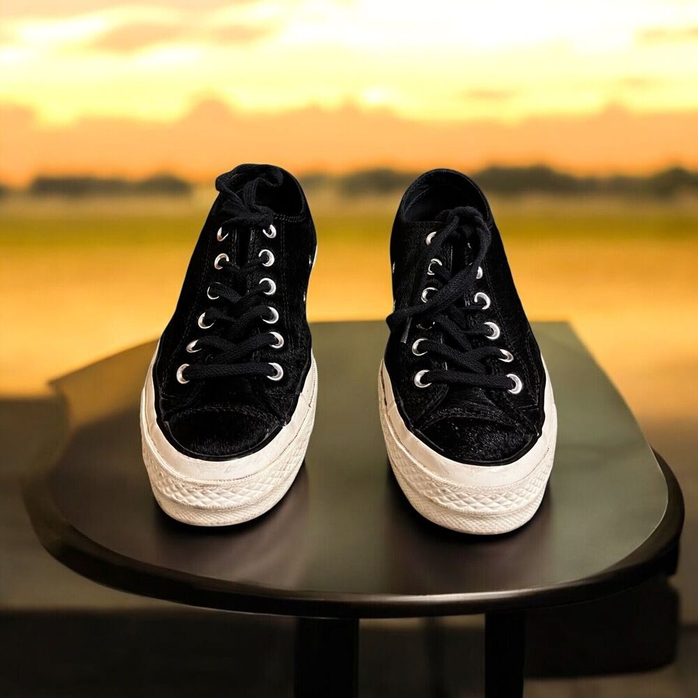 Converse Chuck Taylor  Special Edition Player's Name Low Black Suede Women’s 7